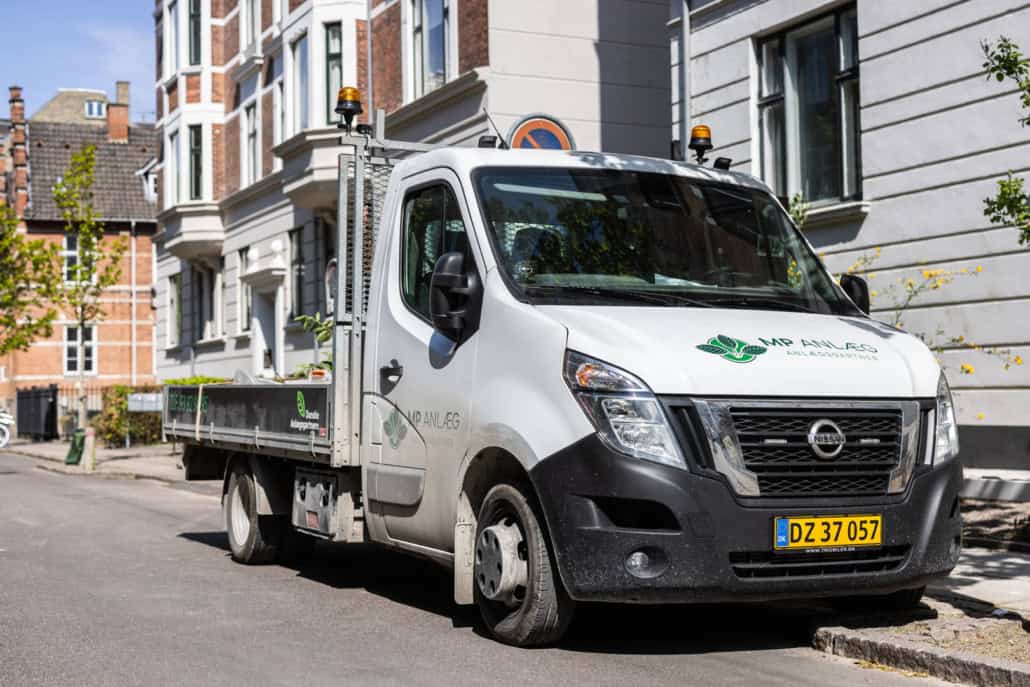 Anlægsgartner MP Anlæg firmabil