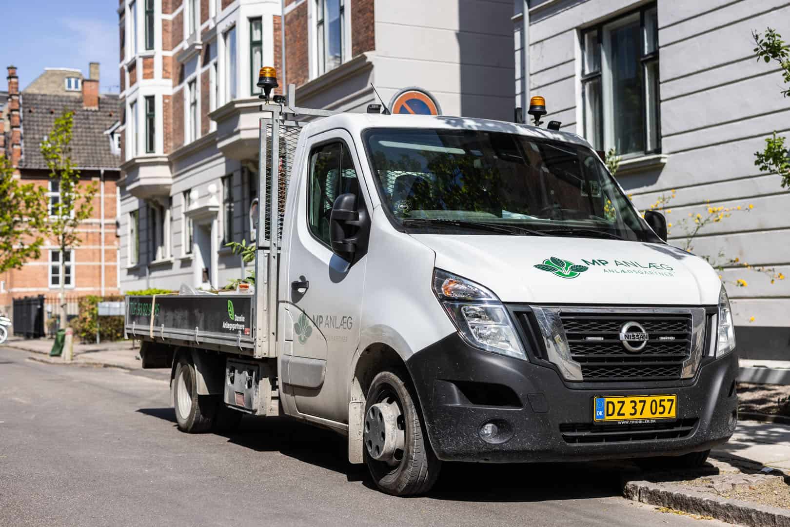 Anlægsgartner MP Anlæg firmabil